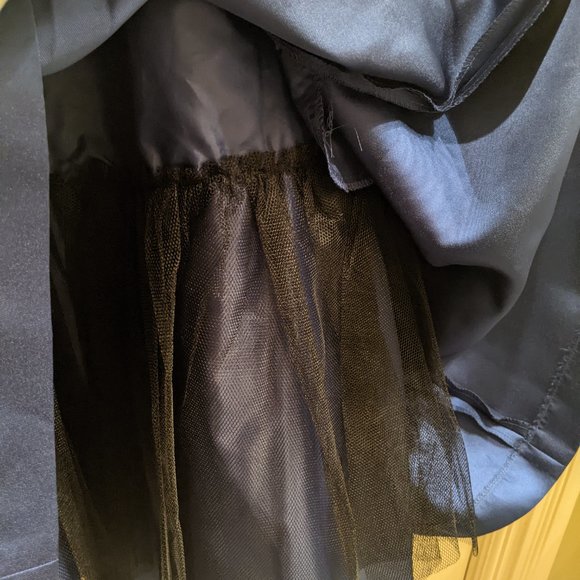 Adrianna Papell Beaded Neck Mikado Fit Flare Dress - Picture 4 of 6